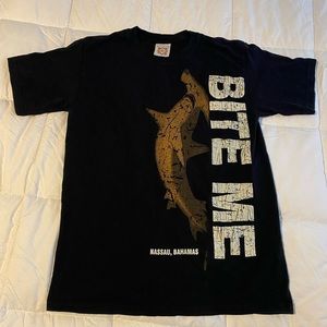 EUC Men's medium short sleeve shirt top | Yacht Club T-shirt | Black